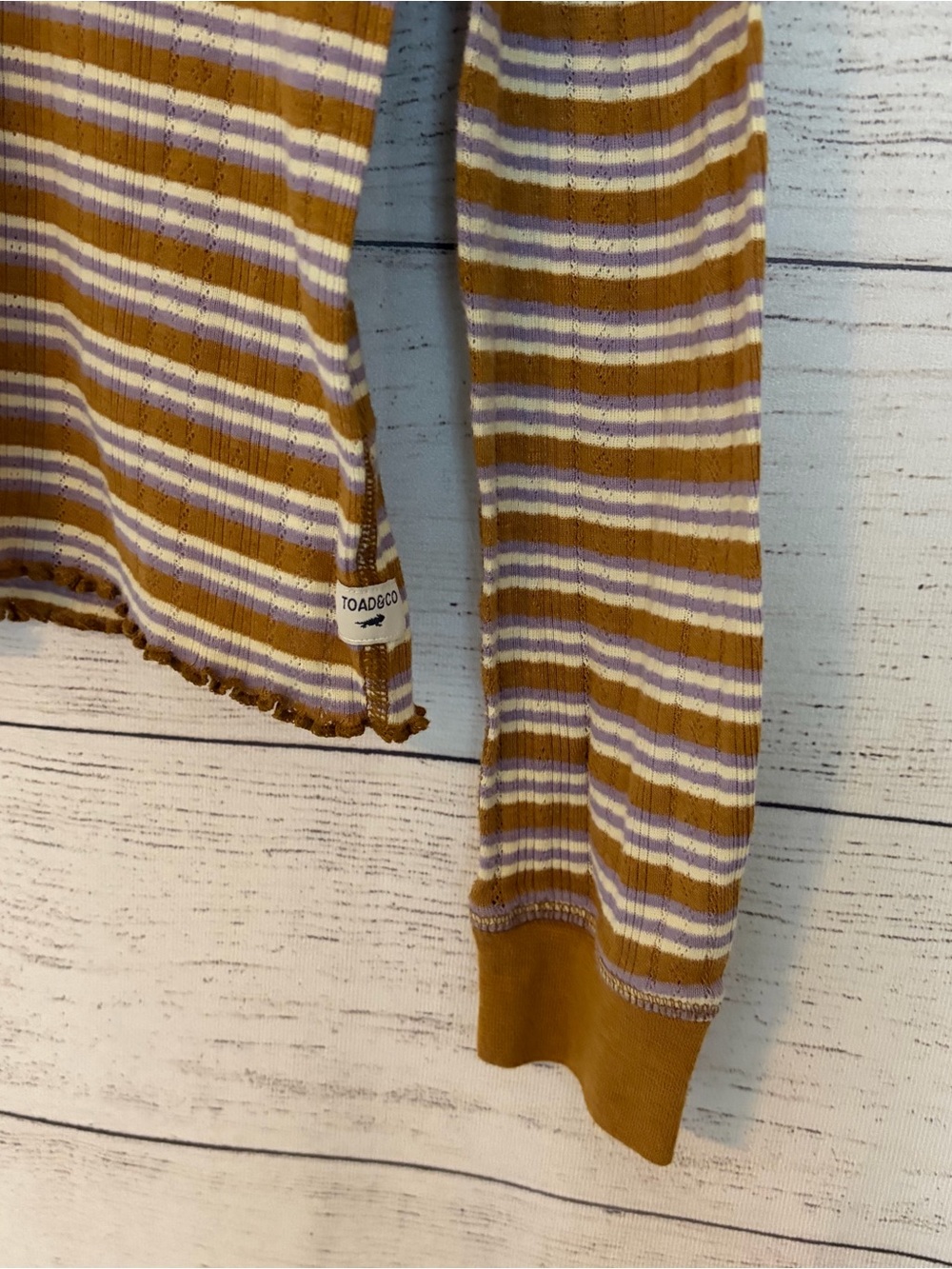 Toad & Co Foothill Pointelle Long Sleeve Crew - Picture 4 of 8